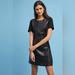 Anthropologie Dresses | Nwt Anthro Michael Stars Leather & Knit Mix Black Dress Women's Size Small | Color: Black | Size: S