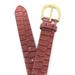 J. Crew Accessories | J Crew Belt Womens Small Leather Croc Pink Boho Western | Color: Gold/Pink | Size: S