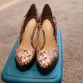 Nine West Shoes | Nine West High Heels Animal Print Size 5.5 | Color: Cream/White | Size: 5.5