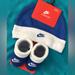 Nike Matching Sets | Nike Baby Shoes And Matching Hat. New With Tag. | Color: Blue/White | Size: 0 - 6 Mths.