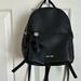 Nine West Bags | Nine West Small Black Backpack | Color: Black/Silver | Size: Os