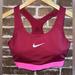Nike Intimates & Sleepwear | Nike Dri Fit Sports Bra Women’s M Medium Red Pink Racer Back Padded Gym Bra | Color: Red | Size: M