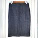 J. Crew Skirts | J. Crew Denim Knee Length Pencil Skirt Sz 2 | Color: Blue | Size: 2