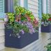 Crescent Garden Slat Self Watering Window Box Planter in White | 11.81 H x 46.69 W x 12.59 D in | Wayfair A8211800