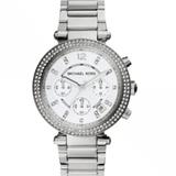 Michael Kors Accessories | Michael Kors Chronograph Quartz Crystal White Dial Watch | Color: Silver | Size: Os