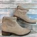 Nine West Shoes | Nine West Bond3y Gray Suede Heel Zip Up Ankle Boot | Color: Gray | Size: 6.5