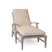 Summer Classics Croquet Aluminum 78.38" Long Reclining Single Chaise w/ Cushions Metal in Gray | Outdoor Furniture | Wayfair 333324+C0144210W4210