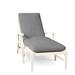 Summer Classics Croquet Aluminum 78.38" Long Reclining Single Chaise w/ Cushions Metal in White | Outdoor Furniture | Wayfair 333394+C014664N