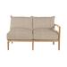 Summer Classics Santa Barbara 57.5" Wide Outdoor Teak Loveseat w/ Cushions Wood/Natural Hardwoods/Olefin Fabric Included/Sunbrella® Fabric Included | Wayfair