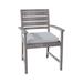 Summer Classics Charleston Teak Patio Dining Armchair w/ Cushions Wood in Brown | Wayfair 254027+C681749N