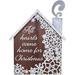 The Holiday Aisle® Ravindran Hearts & Home Greeter Wood in Brown | 40.94 H x 1 W x 22 D in | Wayfair FD1D578AA2B24E818811E17B2AD46B0D