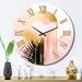 East Urban Home Balon Metal Wall Clock Metal in Black/Pink/Yellow | 29 H x 29 W x 1 D in | Wayfair D333E0C804F54B7EA6FB87BFF507FD8A