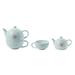 Winston Porter Narinder 14.5oz. Teapot in White | 5.75 H x 6.5 W x 4.75 D in | Wayfair BF82390993E34F008A1B3443B4517B6A