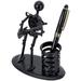 Trinx Jodianne Metal Desk Pen Holder Organizer Metal in Black | 5.43 H x 4.72 W x 2.51 D in | Wayfair 54957C9D6E7441159080477199B7EC1F