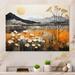 Winston Porter Bold Canyon Mirage II - Canyon Metal Wall Art Metal in Black/Orange | 12 H x 20 W x 1 D in | Wayfair