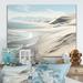 Highland Dunes Coastal Sand Coastal Dunes I - Landscapes Metal Wall Art Living Room Metal in Blue/White | 12 H x 20 W x 1 D in | Wayfair