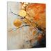 Gracie Oaks Gold Grey Rustic Reflections I - Abstract Collages Metal Wall Art Metal in Orange | 20 H x 12 W x 1 D in | Wayfair