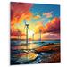 Latitude Run® Wind Turbines Ethereal Winds - Wind Turbines Metal Art Print Metal | 20 H x 12 W x 1 D in | Wayfair 752AE4BF570148A7BA4663BC1DF3621C