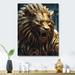 Astoria Grand Majestic Lion IV - Animals Lion Metal Wall Decor Metal in Black | 20 H x 12 W x 1 D in | Wayfair 9AC0CA1961384EC593C871D7F21D6DDF