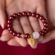 Bracelet de perles de transport de ficelle rouge pour hommes et femmes bracelet porte-bonheur fait