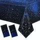 Nappe de Nuit Étoilée en Plastique Couverture de Table de Galaxie Thème Étoiles de l'Espace