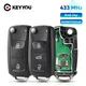 KEYYOU – clé télécommande à puce ID48 434MHz pour voiture Volkswagen VW GOLF PASSAT Tiguan Amarok