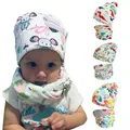 Ensemble bonnet et écharpe pour bébé motif de dessin animé bonnets pour bébé bonnet pour garçon