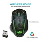 2.4GHz souris sans fil charge lumineuse USB souris Gamer RGB LED bureau silencieux souris Portable pour tablette téléphone PC ordinateur Portable 3200DPI