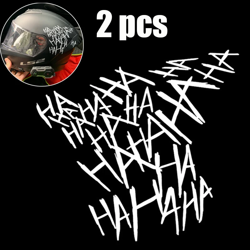 Autocollant de Moto de voiture HAHAHA Joker autocollants de casque de Moto voiture réfléchissant Moto Auto drôle casque décalcomanie vinyle style décor