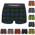 Black Watch Prairie jects Tartan Sous-vêtements pour hommes imprimé géométrique caleçon à