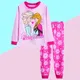 Ensemble de Pyjama en Coton pour Fille Vêtements de Nuit Dessin Animé Frozen Anna Printemps