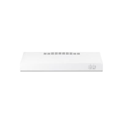 Summit HC24WWADA 23 7/8"W Under Cabinet Convertible Range Hood with Two-speed Fan - Combination Charcoal/Aluminum Mesh Filter, White, 115v