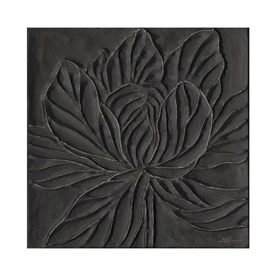 die Faktorei »Black Flower« Wandbild 100x100 cm Image