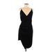 Cushnie for Target Casual Dress - Party V Neck Sleeveless: Black Print Dresses - Women's Size 6