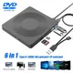 6-in-1 USB 3 0 Typ-C externe DVD-RW-CD-Laufwerk Brenner Reader Player mit SD/TF-Karte optisches