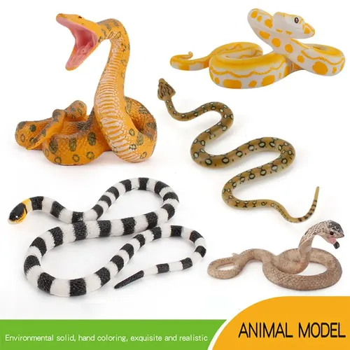 Realistische Schlangen spielzeug Tiermodell Simulation Schlange Halloween Streich Requisiten Gummis