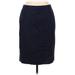 J.Crew Factory Store Formal Skirt: Blue Solid Bottoms - Women's Size 6