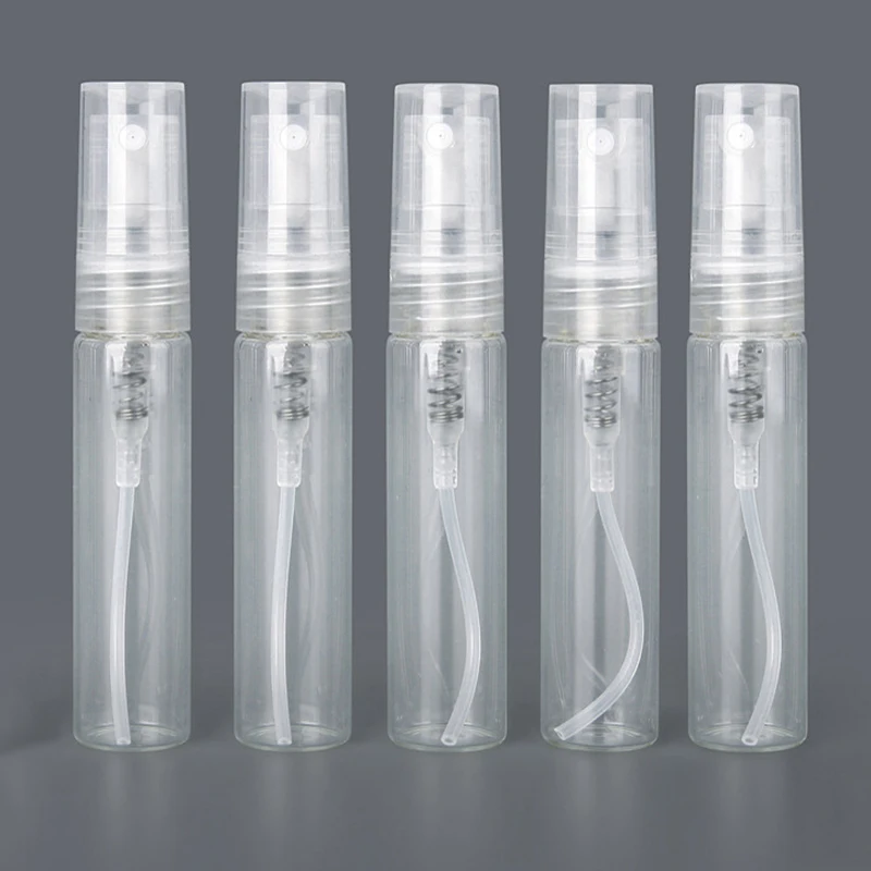8 Stück Mini Parfüm Glasflasche 5ml leere Kosmetik flasche Spray Parfüm flasche kleine nachfüllbare Probe Parfüm Zerstäuber flaschen Image