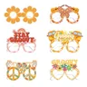 12 pezzi Groovy Retro Hippie Boho occhiali di carta stay Groovy bomboniere occhiali da vista ragazze