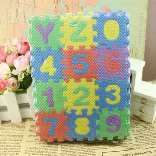36 Stück Baby Puzzle Spielzeug Schaum Alphabet Zahlen Spiel matte Boden Kinder Teppich Teppich für