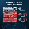 1pcs neueste usb 3 0 pci-e riser ver012 max v013 pro V014-PRO ver 003 express 16x extender adapter