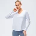 Autunno donna manica lunga Running Top Sport Yoga camicie Quick Dry Outdoor Running Sport Shirt