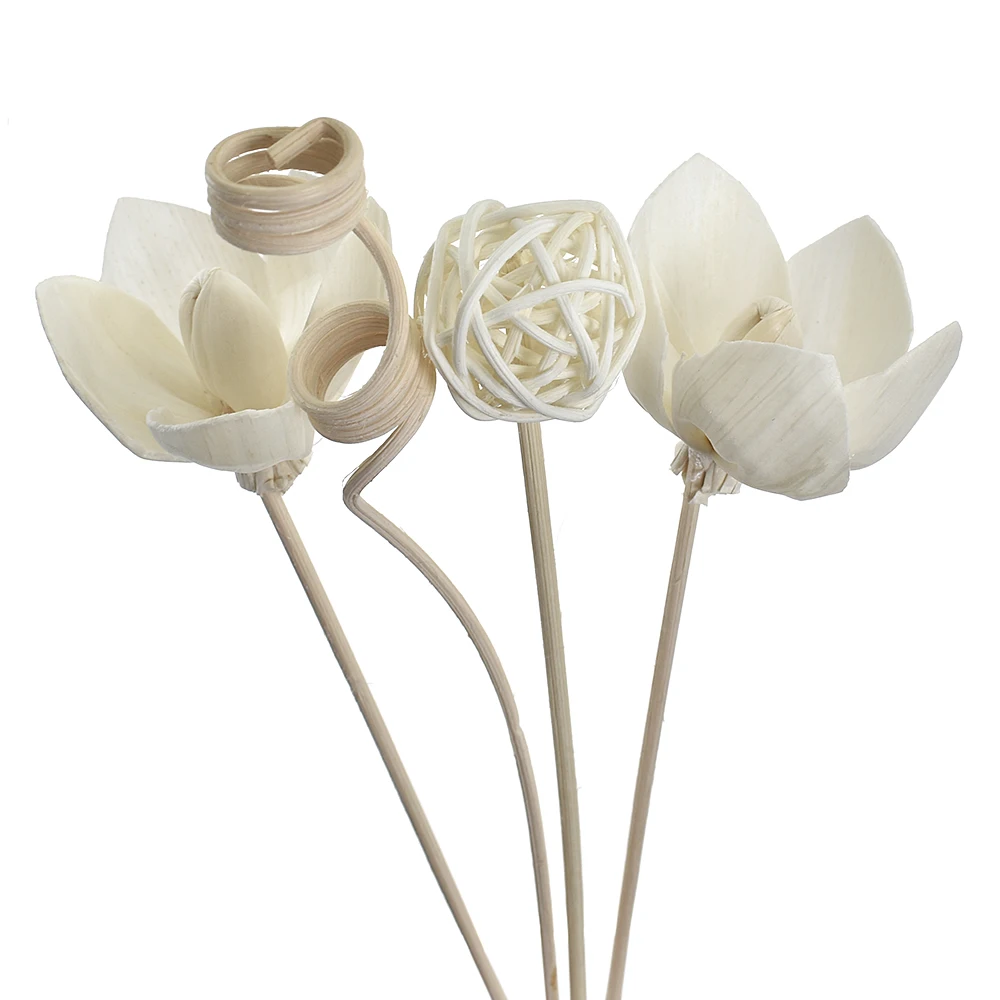 DIY 6PCS/8PCS/9PCS Künstliche Blume Rattan Reed Duft Aroma Diffusor Refill Stick Floral Image