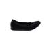 Cole Haan Flats: Slip-on Wedge Casual Black Solid Shoes - Women's Size 6 1/2 - Round Toe