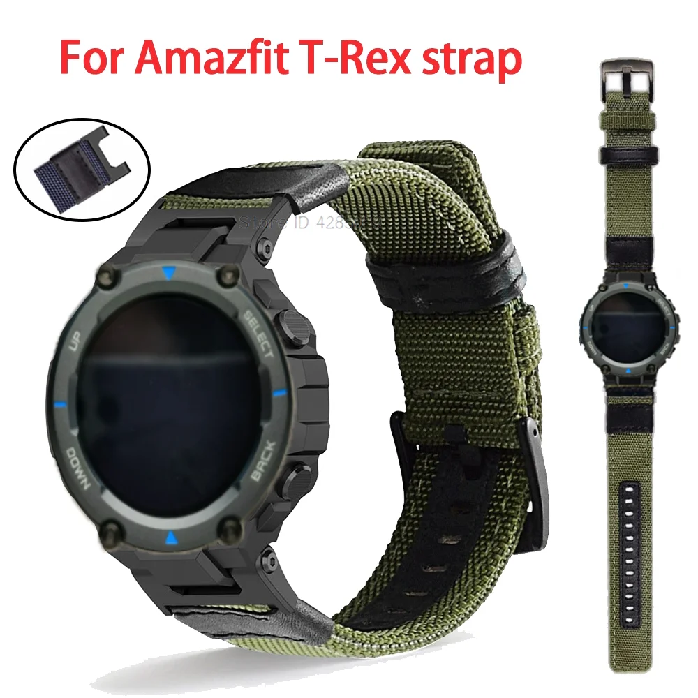 Nylon Strap Armband Für Huami Amazfit T-rex Handgelenk Strap Smart Uhr Uhrenarmbänder Für Amazfit T-Rex Pro ersatz Band correa Image