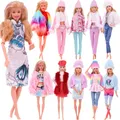 Barbies Puppe Kleidung Outfit Kleid Mode Mantel Hüte Top Hosen Kleidung für Barbie Puppe Kleidung