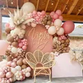 160pcs Pink Balloons Garland Arch Kit Retro Coco Nude Latex Balloons For Wedding Birthday Baby