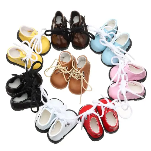 Puppenspiel zeug helle Lederschuhe Anzug für 15-20cm Puppe Minis chuhe für Puppenspiel zeug für