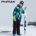 Phmax warme wasserdichte Kinder Ski jacke Kinder Ski overall 2022 Winter Snowboard jacke Jungen und