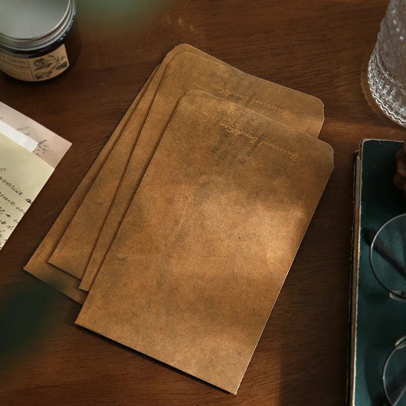 10 Stück/Set Vintage-Lackumschlag, Vintage-Kunstpostkarte, Liebesbrief, Geschenk, dekorierte Aufbewahrung, Papiertüte, Versandumschlag Image